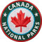 2 x Kanada Aufnäher 60 mm gestickt grün/Canada National-Parks/Ahorn Outdoor Trekking Reise Camping/Applikation Abzeichen Aufbügler Flicken Sticker Patches für Kleidung Tasche Rucksack