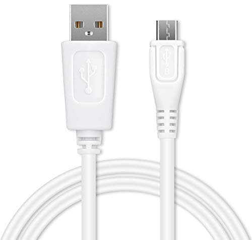 CELLONIC Câble USB télécommande data et charge 1A de 1m compatible avec Logitech Harmony Elite, Harmony 950, Harmony One Ultimate/nVidia Shield TV Micro USB vers USB A 2.0 blanc Fil en PVC données
