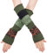 PUREWONDER Damen Armstulpen Handstulpen Design Nr. 11 Farbe Grün