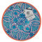 CERÁMICA RAMBLEÑA | Plato Decorativo para Colgar en Pared | Plato de cerámica | Azul | 100% Hecho a Mano | 27x27x4,5 cm