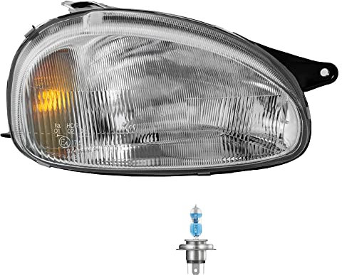 Scheinwerfer rechts H4 für Corsa B 73_ 78_ 79_ Combo 71_ inkl. Osram Lampen