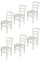 t m c s Tommychairs - 6er Set Stühle Venezia für Küche und Esszimmer, Robuste Struktur aus lackiertem Buchenholz im Farbton Weiss (deckend) und Sitzfläche aus Holz