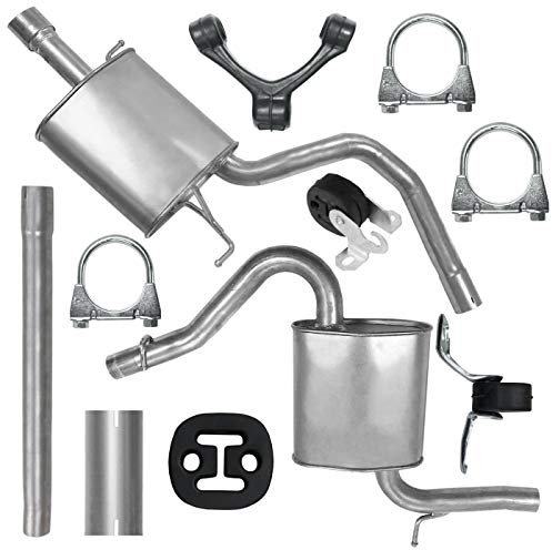 Adamot Auspuffanlage Schalldämpferset Auspuff für A4 B6 B7 2.0