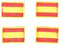 Parche Bordado Bandera España sin Escudo 2.2cm Para Planchar o Coser
