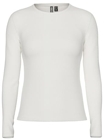 PIECES Damen T-Shirt,Cloud Dancer,M