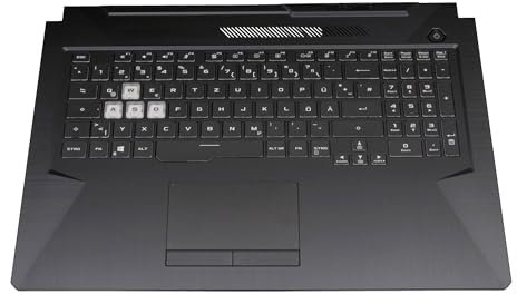 ASUS TUF Gaming F17 FX706HEB original Tastatur inkl. Topcase DE (deutsch) schwarz/transparent/schwarz mit Backlight