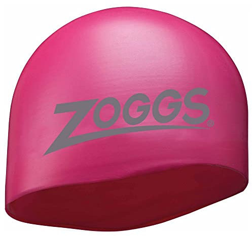 Zoggs OWD Silicone Cap Mid Schwimmmütze, Erwachsene, Unisex, Pink (Pink), Einheitsgröße