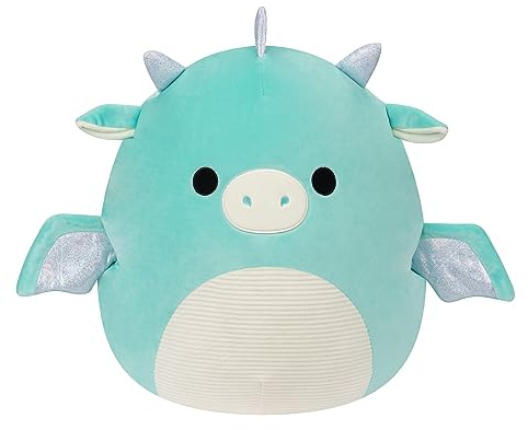 Squishmallows SQCR02417 - Miles der Drache 40 cm, offizielles Kelly Toys Plüsch, superweiches Kuscheltier