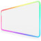 TITANWOLF - RGB Gaming Mauspad - LED Schreibtischunterlage - 900x400 mm Übergröße - XXL Mousepad - LED Multi Color - 11 Beleuchtungs-Modi - 7 LED Farben Plus 4 Effektmodi - abwaschbar - weiß