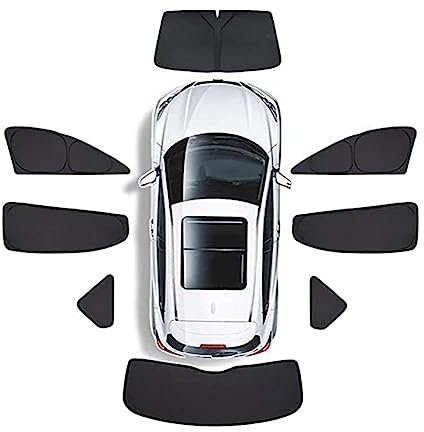 Custom Car Window Sun Shade for Volvo New XC60 2017-2023, Privacy Car Window Sunshade Skylight Blind Block UV Breathable Shading Auto Accessories,F/8 PCS
