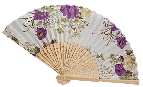 liaddkv Dance Vintage Party Pieghevole Fan Mano Eroe Cinese Regalo Cuore Di Legno Rosso Appeso (I, Taglia Unica)