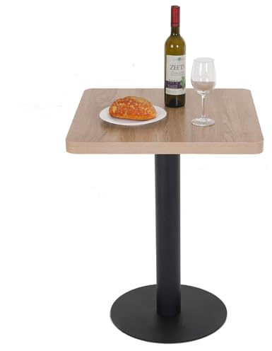Mingone Mesa de Comedor Cuadrado de Cocina 60 cm Home Mesa Comedor de Madera 2 Personas Fija para Salón Mesa, Cuadrado 60×60cm