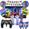 Oirigaga Set de Decoración Fiesta Cumpleaños de Vdeojuegos de 26 Piezas para Niños Gamers con Globos de Helio, Globos de Aluminio, Pancarta de Feliz Cumpleaños y Fondo para Niños y Niñas de 11 Años