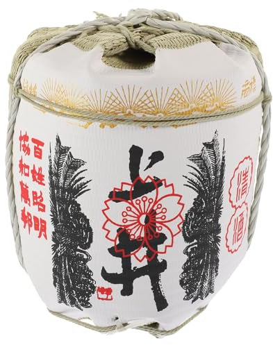 Modelo Biraki De Barril De Sake - Cubo De Whisky De Espuma Japonesa Dispensador De Barril De Botella De Sake Decantador De De De Roble para Decoraciones De Restaurante