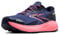 Brooks Damen Divide 5 GTX Sneaker, Grey Blue Pink Lime, 41 EU