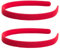 2 Stück rote Stirnbänder, rote Band-Accessoires, modische rote Haar-Accessoires, Haarbänder für Mädchen, Samt-Stirnbänder für die Schule, Red Nose Day
