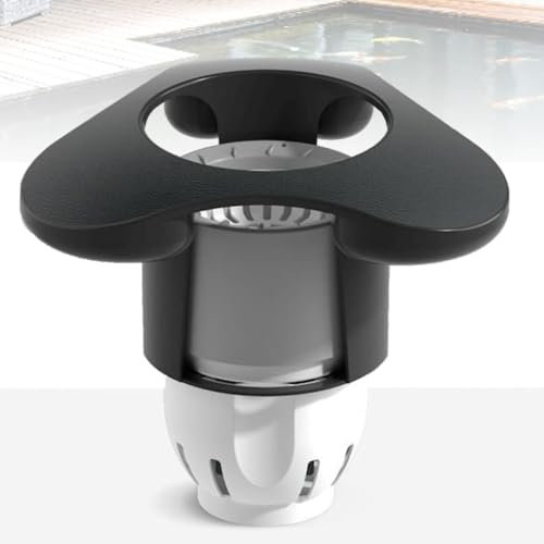 FURLOU Skimmer Galleggiante per Stagno, Skimmer Galleggiante Multifunzione, Robot Skimmer per Piscina Skimmer e Chiarificatore, Pulitore Estrattore per Superficie Piscina, per Piscine Fino a 25 M²