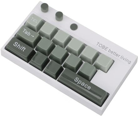 Mechanische Tastatur-Namen Dekoration leuchtende Anzeige mit wechselnden Zahlen, vorübergehende Parknummer für Heimdesktop-Büro (GREN)