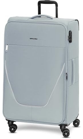 Stratic Taska | Koffer Groß | Koffer & Trolleys | Arretierbarer Griff | Dehnfalte | Kreuzpackgurt | Weichgepäck | Netzfach | Reißverschlussfach | 4 Rollen | Zahlenschloss | 51cm x 31cm x 76cm | 3.8kg