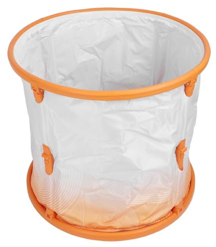 SIXRUN Baignoire Portative, Baignoire Pliable Portative de 70 Cm Renforcée en PVC pour Salle de Bain Familiale, Baignoire sur Pied avec Tuyau pour Adultes et Bébés (Orange)