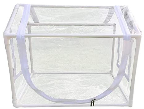 Serra portatile | Serra mobile | Kit serra portatile, pioggia da giardinaggio con rastrelliera e porta anteriore arrotolata per piante, piantine e fiori con dimensioni di 60 x 39,9 x 49,8 cm