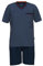 Götzburg Herren Pyjama Schlafanzug Shorty Alan 451456, Farbe:Navy, Größe:M, Artikel:-630 blau-dunkel-Uni