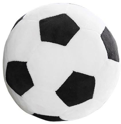 Btgghytr Gefülltes Kissen in Fußballform, waschbar, für Schlafzimmer und Sofa-Dekoration