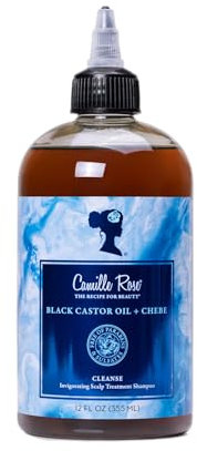 MCAMILLE ROSE Black Castor Oil + Chebe Cleanse Invigorating scalp treatment shampoo 12oz (355ml)