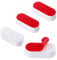 4PCS 2× 0.82× 0.7 Toilet Seat Rubber Buffers Bidet Risers Toilet Seat Spacers Strong Universal Adhesive Toilets Seats Spacers for Bidet Spacer Luxe Bumpers Lid Rubber Bumpers Stick on for Home