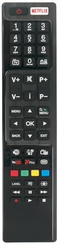 AULCMEET Telecomando,RC4848F New Replace Universal Remote fit for Hitachi Polaroid Bush Smart TV P50D300FP P24D300FP P32FS1956A P50US0956A P43D300FP LED40287FHDCNTDFVP DLED49278HDCNTDFVPA