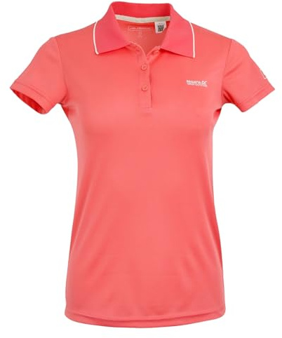 Regatta Damen Kurzarmshirt Shirt Poloshirt, Farbe:Peach, Artikel:-9JA Peach Bloom, Größe:38