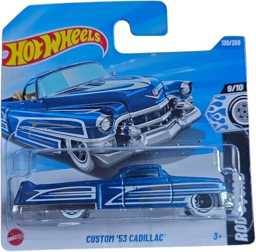 Hot Wheels - Custom ´53 Cadillac - Rod Squad 9/10 - HYY78 - Short Card - blau metallic - Mattel 2025-1:64