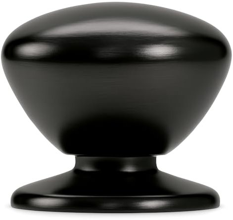 trust4care 2-Pack Extra Large Matt Black Bifold Closet Door Knobs with Wide Base Backplate, Heavy Passage Wardrobe Dresser Cabinet Dummy Pull Doorknobs, 1-3/5 Sideboard Drawer Handles