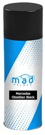 M.A.D MYLDAN AUTO DESIGN Touch Up Paint for Mercedes - 197 - Obsidian Black – 400ml Aerosol Spray for Car Body Repair