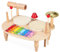 Toddmomy Drum Set Wooden Drums with Storage to Play Musical Instruments for Hands Smooth Finish for Ages