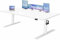 Devoko Höhenverstellbarer Schreibtisch, Elektrischer Schreibtisch Höhenverstellbar Tisch, Steh-Sitz Bürotisch, Computertisch mit Memory-Funktion, Stehpult, Standing Desk, Bürotisch,180 x 80 cm,Weiß