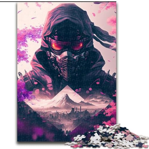 1000-Piece Jigsaw Puzzle Ninja Jigsaw Puzzle 1000 Pieces Impossible Hard Challenge Toy for Teenagers (Szie 26x38 cm)