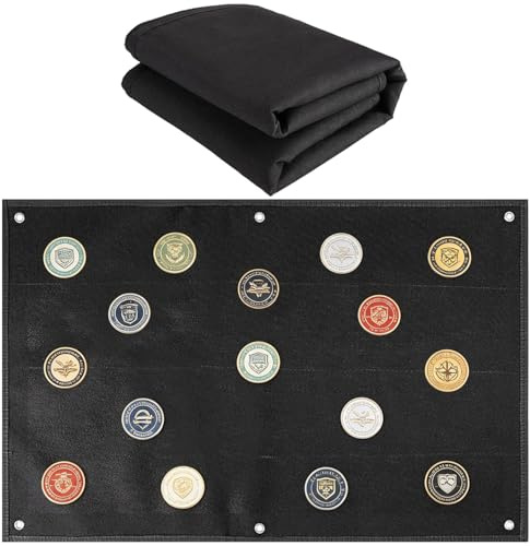 Tablero de Exhibición de Parches de 1000D Nailon, 110 x 70 cm, Negro