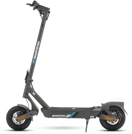 Smartgyro Rockway K1- Patinete Eléctrico de 36V, 1300W. Batería 13Ah, Smart Core, Ruedas de 10 Pulgadas, Triple frenada, Certificado DGT
