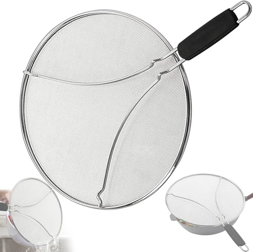 Apidgrowth 33cm in Acciaio Inox Paraspruzzi Padella (Silver)