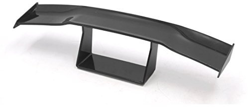 sourcingmap Black Plastic Adhesive Car Tail Rear Spoiler Wing Body Decoration