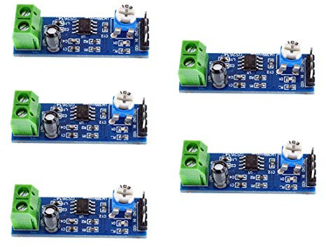 Oiyagai 5 Pezzi 200 Volte Guadagno 5V-12V LM386 Modulo Amplificatore Audio per Arduino EK1236