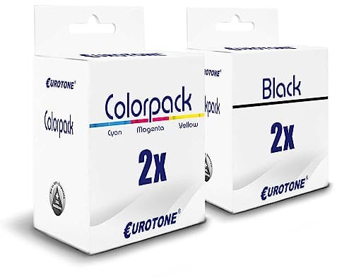 4X Müller Printware Patronen kompatibel für HP F 2130 ersetzt HP 302XL CMYK Ink Cartridges Tinten