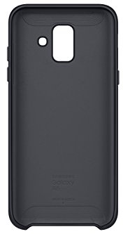 Samsung Original A6 Silicone Dual Layer Cover Case - Black