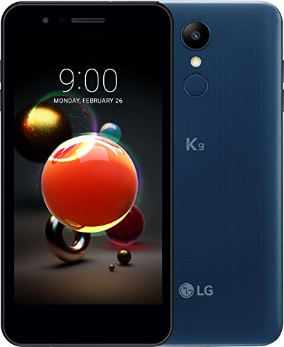 Lg K9 smartphone Dual SIM con Display 5'' HD, batteria da 2500mAh, fotocamera 8MP, Selfie 5MP, Quad-Core 1.3GHz, Memoria 16GB, 2GB RAM, Android 7.1.2 Nougat, Moroccan Blue [Italia]