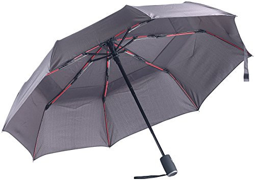 Carlo Milano Sturm Regenschirm: 2 Taschenschirme mit Teflon®-Beschichtung 210 T, sicher bis 140 km/h (Sturmschirm, Sturmregenschirme, wasserdichte Taschen)