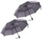Carlo Milano Sturm Regenschirm: 2 Taschenschirme mit Teflon®-Beschichtung 210 T, sicher bis 140 km/h (Sturmschirm, Sturmregenschirme, wasserdichte Taschen)