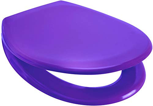 Purple Soft Close Toilet Seat ONE Button Release Duroplast Top/Bottom Fix