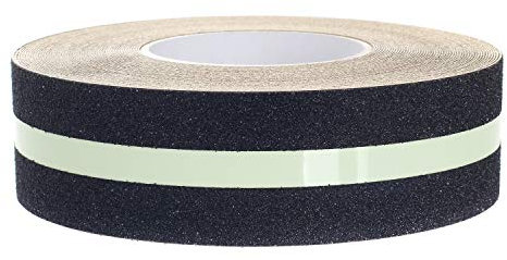 TUKA-i-AKUT [20 meter x 5cm] Rutschfestes Leuchtband Extra Stark Selbstklebend, Glow in Dark, Verbessert Grip, Anti-Rutsch-Leuchtklebeband Sicherheitsband für Innen- und Außenbereich, TKD5037
