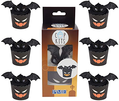 PME Halloween Bat Cupcake Decorating Kit | Fun Spooky Cake & Cupcake Toppers – Themed Baking Set for Holiday Parties & Family Celebrations